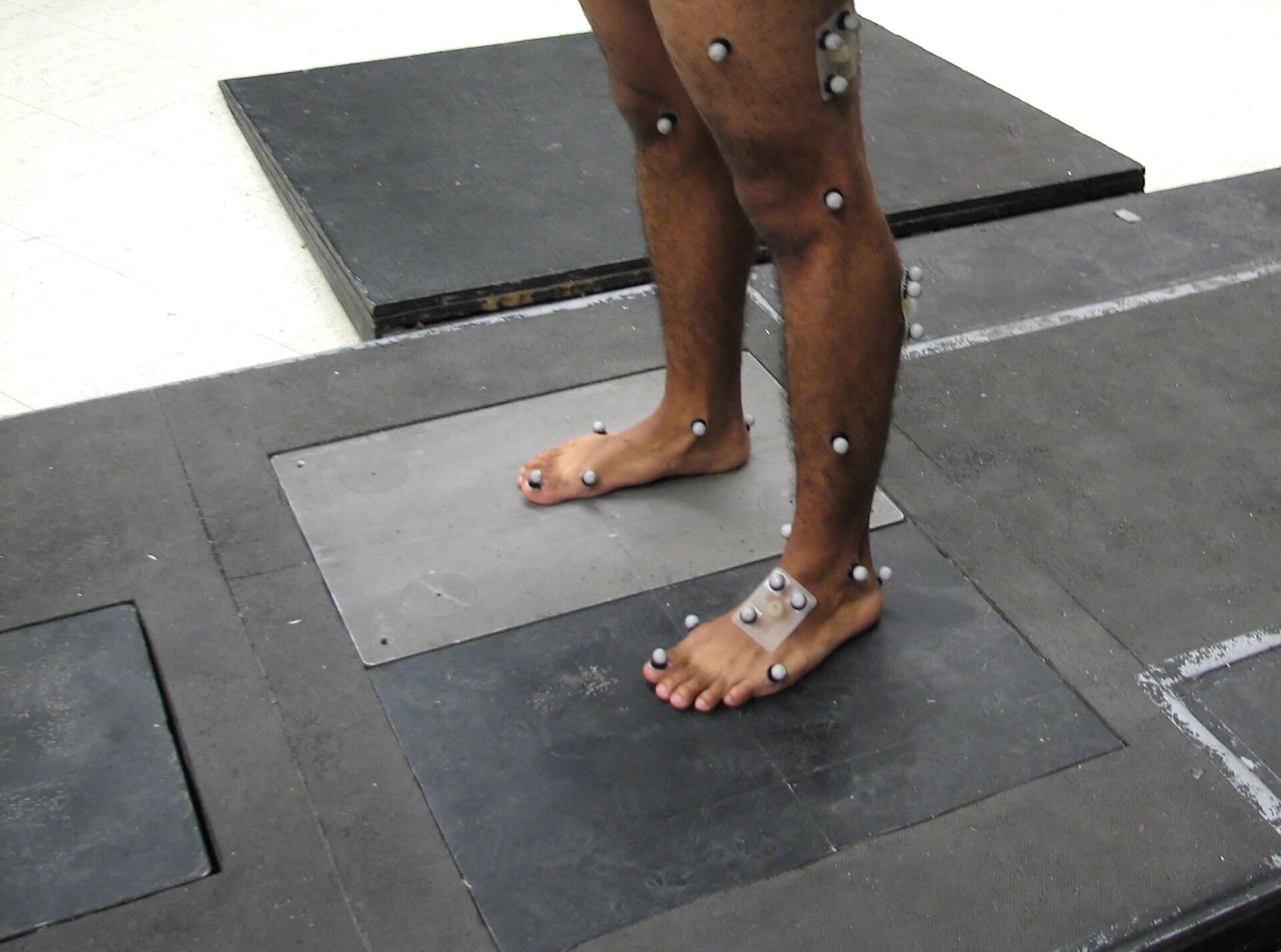 Biomechanics laboratory force plates used for gait analysis and orthopaedic research